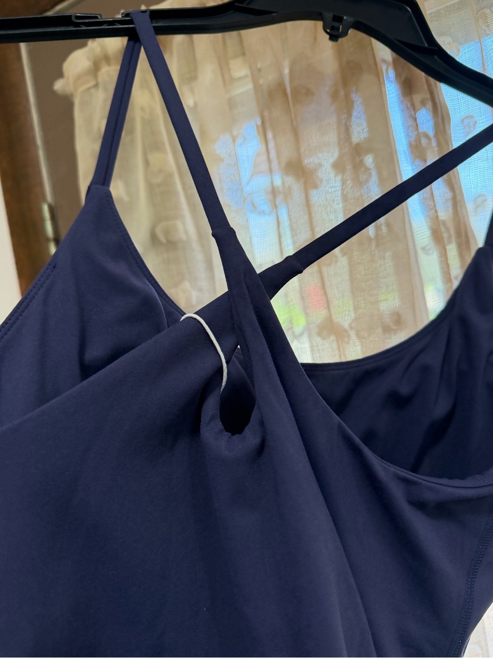 NWT Halara Navy Blue soft & stretchy build in bra shorts activewear Dress medium - Picture 5 of 10